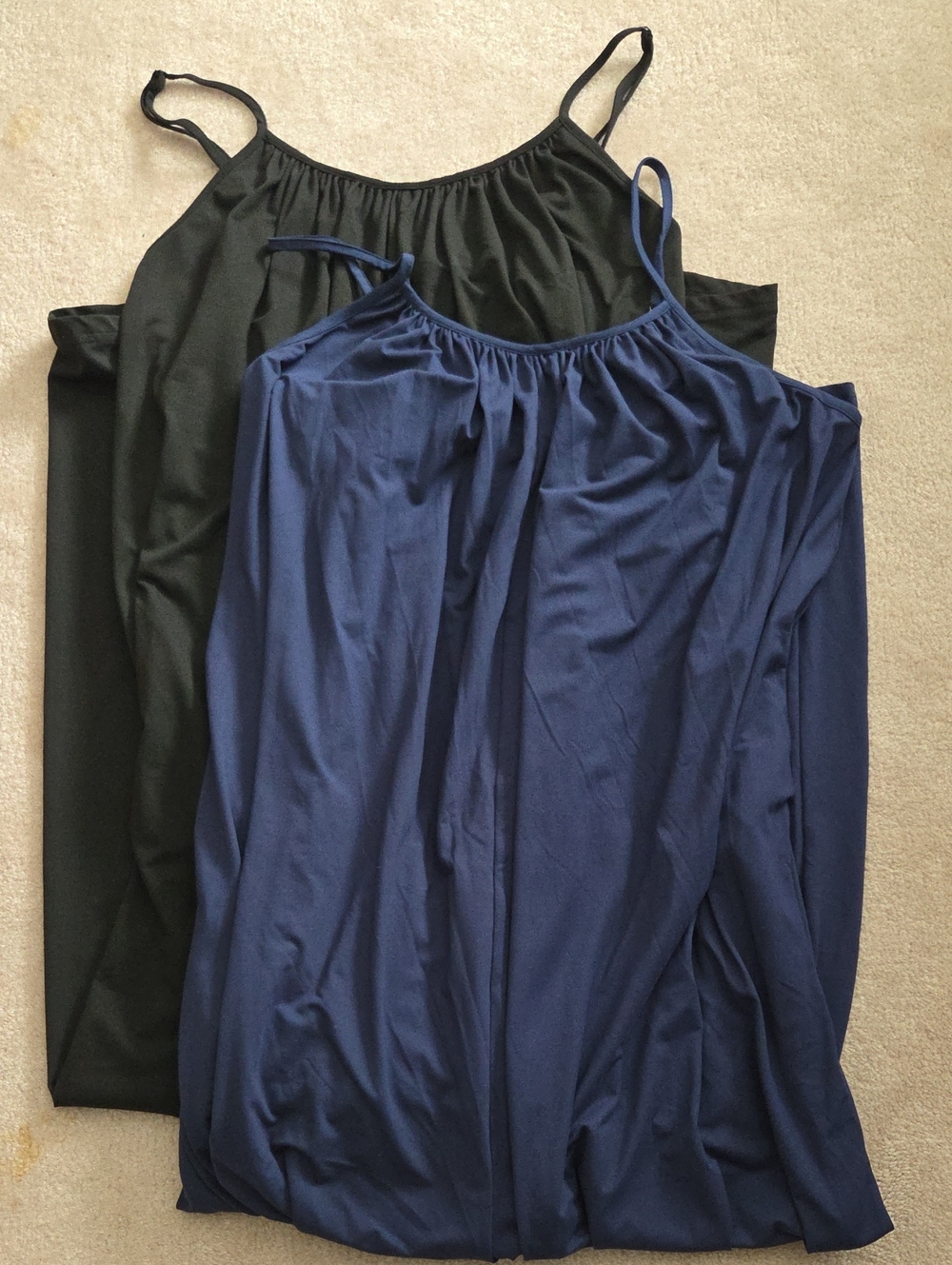 SHEIN Black and Navy Spaghetti Strap Pant Jumpsuits